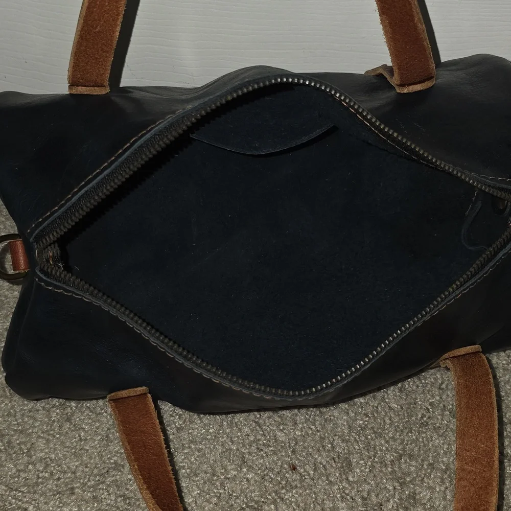 Go Forth Goods GFG Leather Regular Jane Indigo Bison Bag - Picture 8 of 9